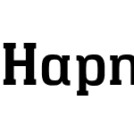 Hapna Slab Serif  Bold