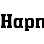 Hapna Slab Serif  ExtraBold