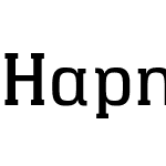 Hapna Slab Serif  DemiBold