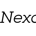 Nexa Slab Book Italic