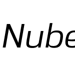 Nuber Medium Italic