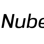 Nuber DemiBold Italic