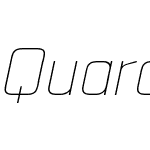 Quarca Ext Thin Italic