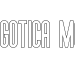 Gotica Moderna Bold Outline KK