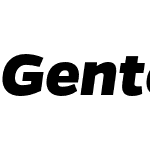 Gentona ExtraBold Italic