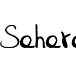 SaharaHandwriting