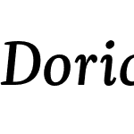 Dorica Medium Italic