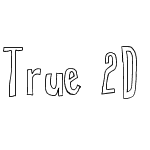 True 2D Outline