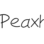 Peaxhandwritinglight