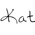 Katy handwriting 1