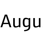 August Sans Reduced