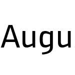 August Sans Reduced