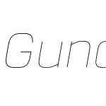 Gunar Thin Italic
