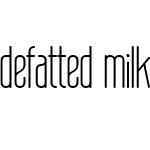 defatted milk