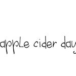 apple cider daydreams