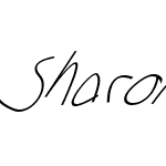 Sharon Lipschutz Handwriting