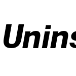 Uninsta Bold Italic