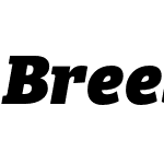 Bree Serif ExtraBold Italic