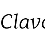 Clavo-BookItalic