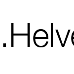 .Helvetica Neue Interface