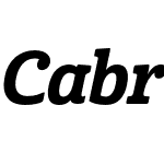 Cabrito Cond ExBold Italic