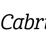 Cabrito Cond Medium Italic