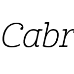 Cabrito Norm Light Italic