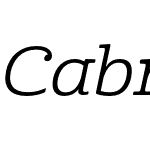 Cabrito Ext Regular Italic