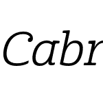 Cabrito Norm Regular Italic