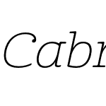 Cabrito Ext Thin Italic