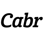 Cabrito Cond Bold Italic