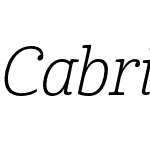 Cabrito Cond Light Italic