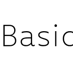 BasicGothicPro-Extralight