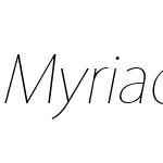 MyriadSetPro-UltralightItalic