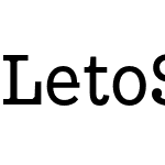 Leto Slab Condensed