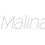 Malina UltraLight Italic