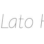 Lato Hairline