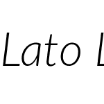 Lato Latin Light