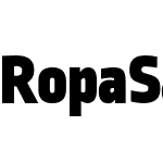 Ropa Sans Pro Black