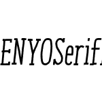 ENYO Serif Medium Italic