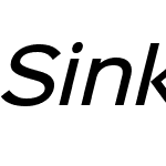 Sinkin Sans 500 Medium Italic