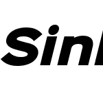 Sinkin Sans 900 X Black Italic
