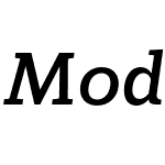 Modum Bold Italic