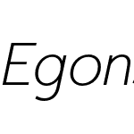 Egon Sans Extra Light