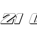 21 Gun Salute 3D Italic