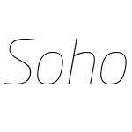 SohoGothicW04-ThinItalic