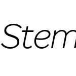 StemW05-ExtraLightItalic