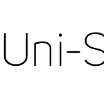 Uni Sans Light