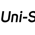 Uni Sans SemiBold Italic