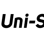 Uni Sans Bold Italic